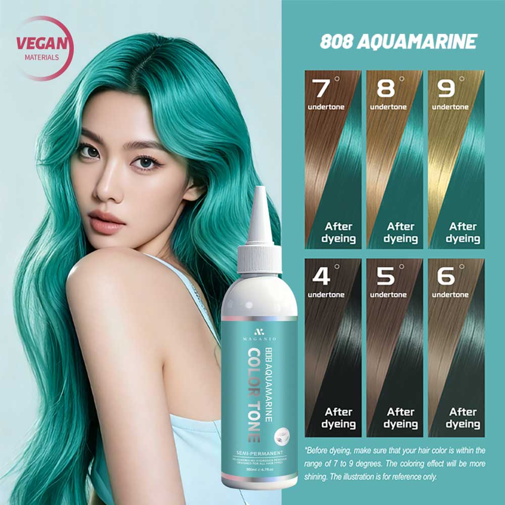 MAGANIO Ammonia Free Aquamarine Hair Color - Image 3